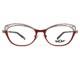Montures De Lunettes Boz Glory 3010 Rouge Argent Cat Eye Enti&egrave;rement Cercl&eacute;es 51-16-140