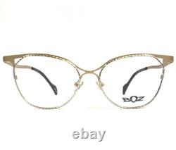 Montures de lunettes BOZ HIPPY 5010 or brossé argent œil de chat à monture complète 51-15-135