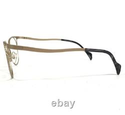 Montures de lunettes BOZ HIPPY 5010 or brossé argent œil de chat à monture complète 51-15-135