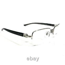 Montures de lunettes Bvlgari 188 102 Noir Argent Carré Demi-Cerclées 53-19-135