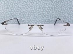 Montures de lunettes CAZAL pour femmes et hommes, argentées et sans monture, taille moyenne 455