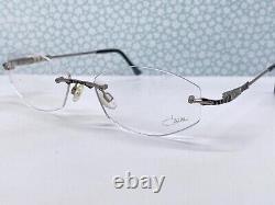 Montures de lunettes CAZAL pour femmes et hommes, argentées et sans monture, taille moyenne 455