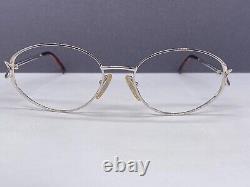 Montures de lunettes Dior pour femme en argent rond ovale Full Rim Metal 3523