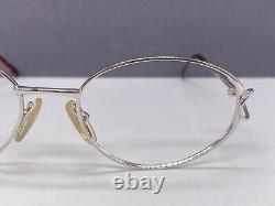 Montures de lunettes Dior pour femme en argent rond ovale Full Rim Metal 3523