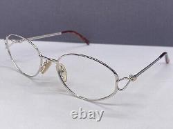 Montures de lunettes Dior pour femme en argent rond ovale Full Rim Metal 3523