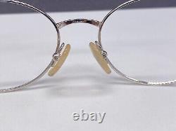 Montures de lunettes Dior pour femme en argent rond ovale Full Rim Metal 3523