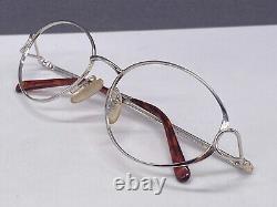 Montures de lunettes Dior pour femme en argent rond ovale Full Rim Metal 3523