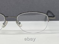 Montures de lunettes Femme Homme Argent Gau Gun Ovale Rond Décideur Demi Cerclée