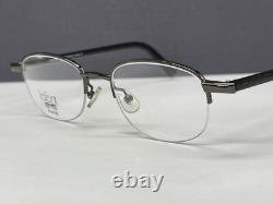 Montures de lunettes Femme Homme Argent Gau Gun Ovale Rond Décideur Demi Cerclée