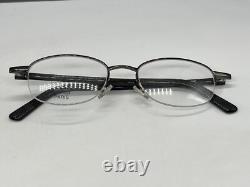 Montures de lunettes Femme Homme Argent Gau Gun Ovale Rond Décideur Demi Cerclée