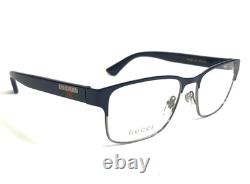 Montures de lunettes Gucci GG0750O 003 Bleu Argent Rectangle Cerclage Complet 56-18-150 Montures de lunettes Gucci GG0750O 003 Bleu Argent Rectangle Cerclage Complet 56-18-150