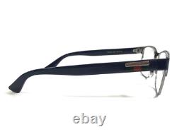 Montures de lunettes Gucci GG0750O 003 Bleu Argent Rectangle Cerclage Complet 56-18-150 Montures de lunettes Gucci GG0750O 003 Bleu Argent Rectangle Cerclage Complet 56-18-150