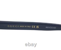 Montures de lunettes Gucci GG0750O 003 Bleu Argent Rectangle Cerclage Complet 56-18-150 Montures de lunettes Gucci GG0750O 003 Bleu Argent Rectangle Cerclage Complet 56-18-150