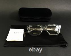 Montures de lunettes Gucci GG1731O 003 Transparent Argent Carré Cerclage Complet 54-18-145
