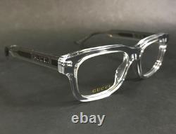 Montures de lunettes Gucci GG1731O 003 Transparent Argent Carré Cerclage Complet 54-18-145