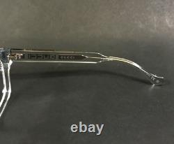 Montures de lunettes Gucci GG1731O 003 Transparent Argent Carré Cerclage Complet 54-18-145
