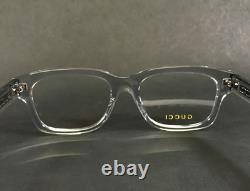 Montures de lunettes Gucci GG1731O 003 Transparent Argent Carré Cerclage Complet 54-18-145