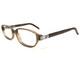 Montures De Lunettes Gucci Gg2446 7tf Marron Argent Rectangulaires Cerclées 51-16-125