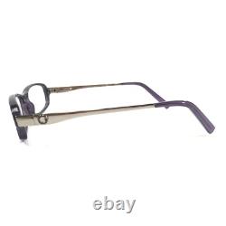 Montures de lunettes Gucci GG2576 Z4J Violet Argent Rectangulaire Cerclage Complet 52-15-130