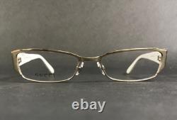 Montures de lunettes Gucci GG2910 C6C Argent antique ivoire demi-rim 52-17-135