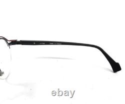 Montures de lunettes JF Rey JF2858 0000 noir rouge argent rond demi-cerclage 47-20-143