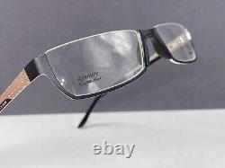 Montures de lunettes Jaguar pour hommes en lecture noir argent demi-monture 33569 Np