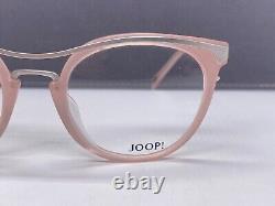 Montures de lunettes Joop pour femme Rose Rond Argent Panto Ovale 82028 à bord complet