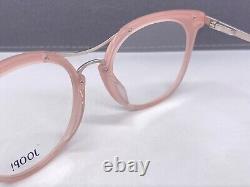 Montures de lunettes Joop pour femme Rose Rond Argent Panto Ovale 82028 à bord complet