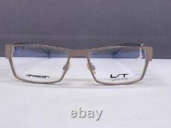Montures de lunettes LIGHTEC pour hommes en carbone argenté, rectangulaires, à monture complète 6786 grand XL