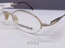Montures de lunettes Lagerfeld Femme Ronde Ovale Argent Or Demi Cerclage 4317 France