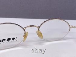 Montures de lunettes Lagerfeld Femme Ronde Ovale Argent Or Demi Cerclage 4317 France
