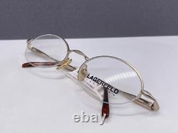 Montures de lunettes Lagerfeld Femme Ronde Ovale Argent Or Demi Cerclage 4317 France
