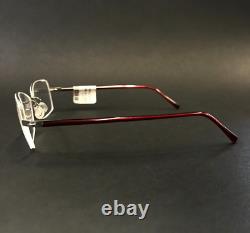 Montures de lunettes Lindberg 3008 Col. M01 Rouge Argent Cat Eye Cerclage Fil 52-18-135