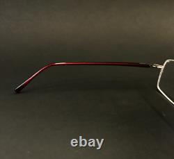 Montures de lunettes Lindberg 3008 Col. M01 Rouge Argent Cat Eye Cerclage Fil 52-18-135