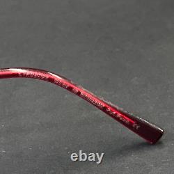 Montures de lunettes Lindberg 3008 Col. M01 Rouge Argent Cat Eye Cerclage Fil 52-18-135