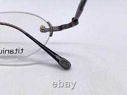 Montures de lunettes Matsuda pour hommes et femmes en argent rond ovale en titane 10190 moyen