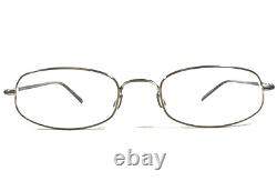 Montures de lunettes Oliver Peoples Rhythm BC en argent avec monture ovale en fil métallique 58-20-140