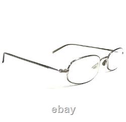 Montures de lunettes Oliver Peoples Rhythm BC en argent avec monture ovale en fil métallique 58-20-140