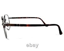 Montures de lunettes Persol 1007-V 513 Tortue Argent Carré Cerclage Complet 53-20-145