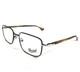 Montures De Lunettes Persol 2418-v 1042 Marron Argent&eacute; Carr&eacute;es &agrave; Monture Int&eacute;grale 53-19-140