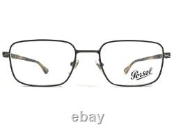 Montures de lunettes Persol 2418-V 1042 marron argenté carrées à monture intégrale 53-19-140