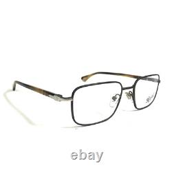 Montures de lunettes Persol 2418-V 1042 marron argenté carrées à monture intégrale 53-19-140