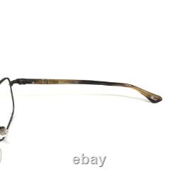 Montures de lunettes Persol 2418-V 1042 marron argenté carrées à monture intégrale 53-19-140