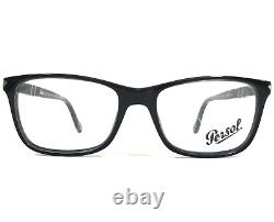Montures de lunettes Persol 3014-V 95 Noir Argent Carré Plein Bord 52-17-145