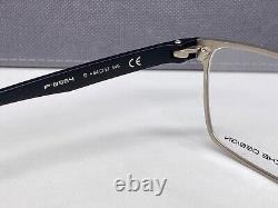 Montures de lunettes Porsche pour hommes en argent noir Rectangulaire en titane P 8354 à monture complète
