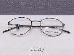 Montures de lunettes Porsche pour hommes, rondes, gris et noires, P 8330, à monture complète, NP