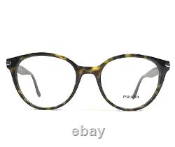 Montures de lunettes Prada VPR 07T 2AU-1O1 en écaille de tortue argentée rondes à monture complète 52-19-140