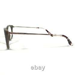 Montures de lunettes Prada VPR 14X 03C-1O1 Marron Argent Cat Eye Full Rim 54-16-140