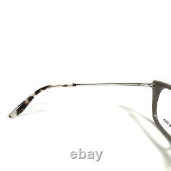 Montures de lunettes Prada VPR 14X 03C-1O1 Marron Argent Cat Eye Full Rim 54-16-140