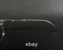 Montures de lunettes Prada VPR14W U43-1O1 en cristal clair argenté carré 56-18-150